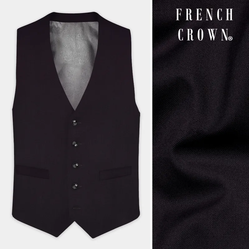 Bluish Wool Rich Waistcoat made by French Crown