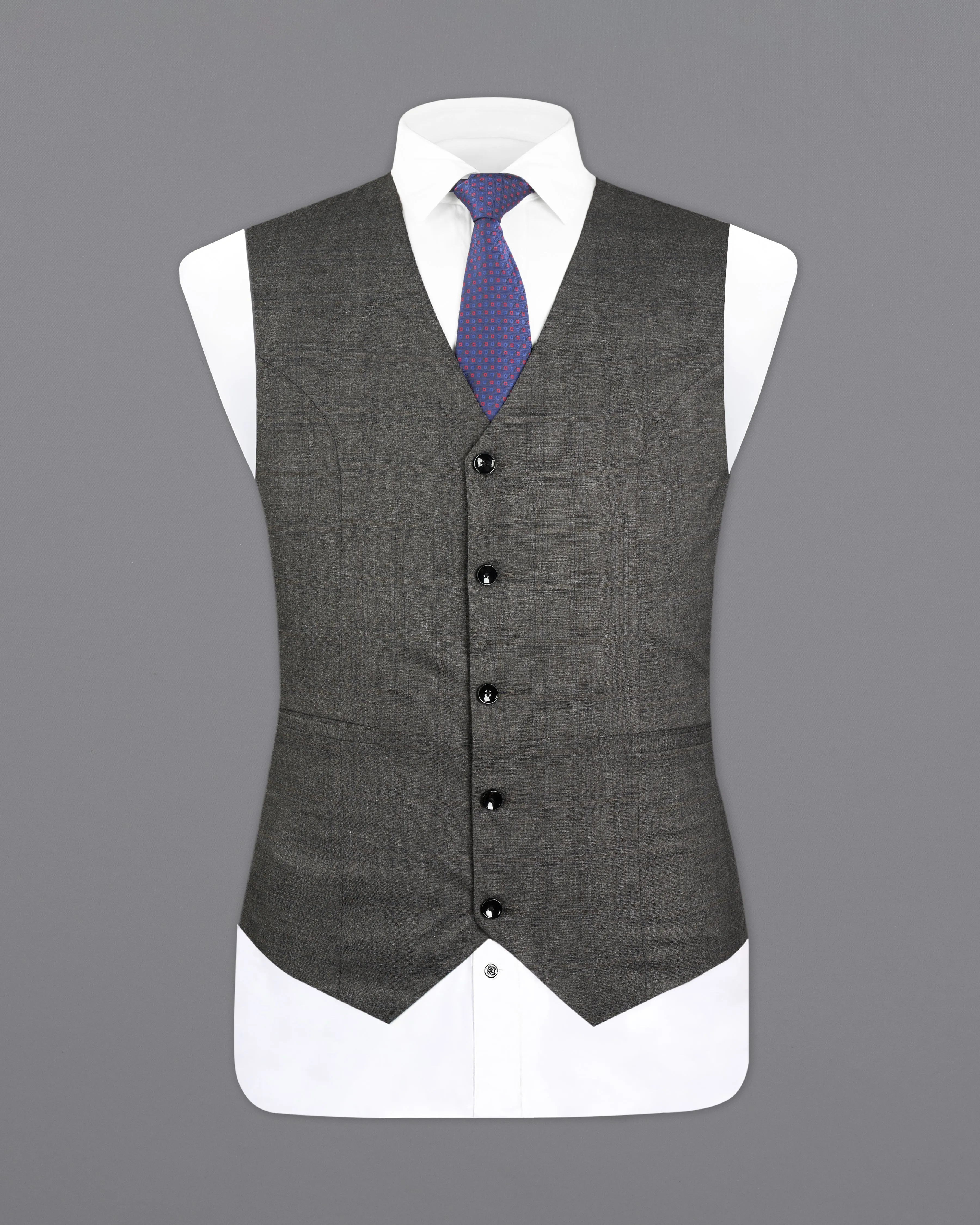Iridium Gray Waistcoat sold by French Crown product image thumbnail 2