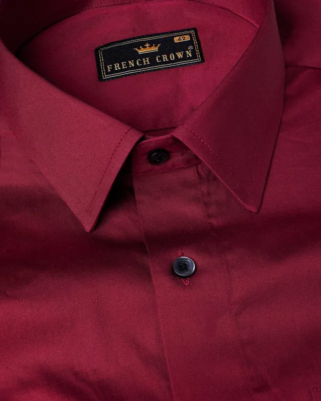 Paprika Red Super Soft Premium Cotton Shirt sold by French Crown
