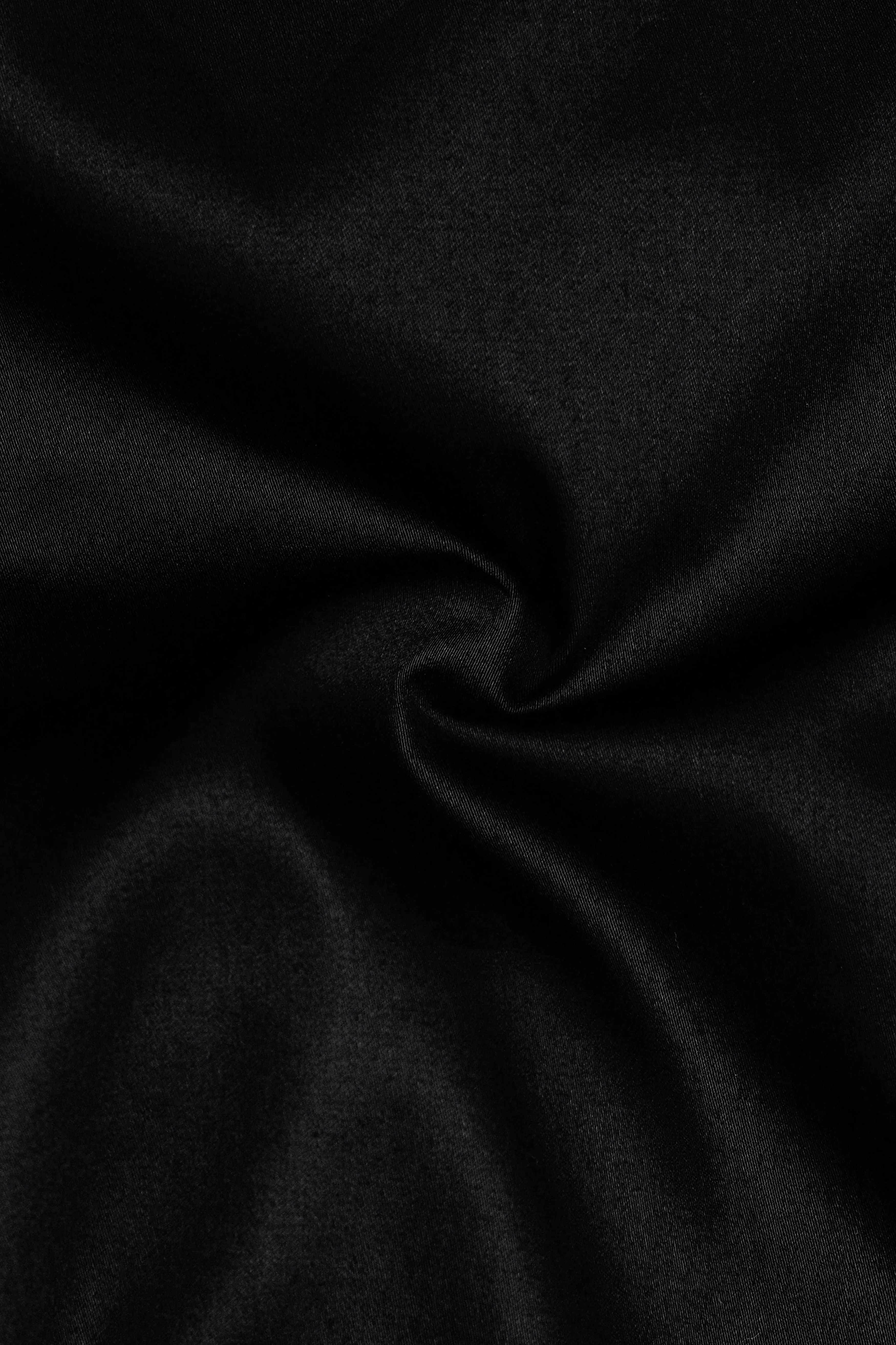 Jade Black Super Soft Giza Cotton Shirt sold by French Crown product image thumbnail 3