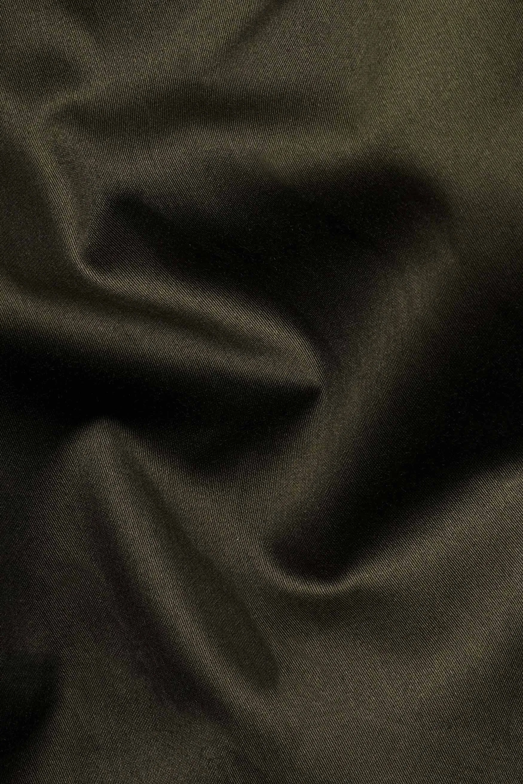 Birch Green Subtle Sheen Super Soft Premium Cotton Mandarin Shirt sold by French Crown product image thumbnail 2