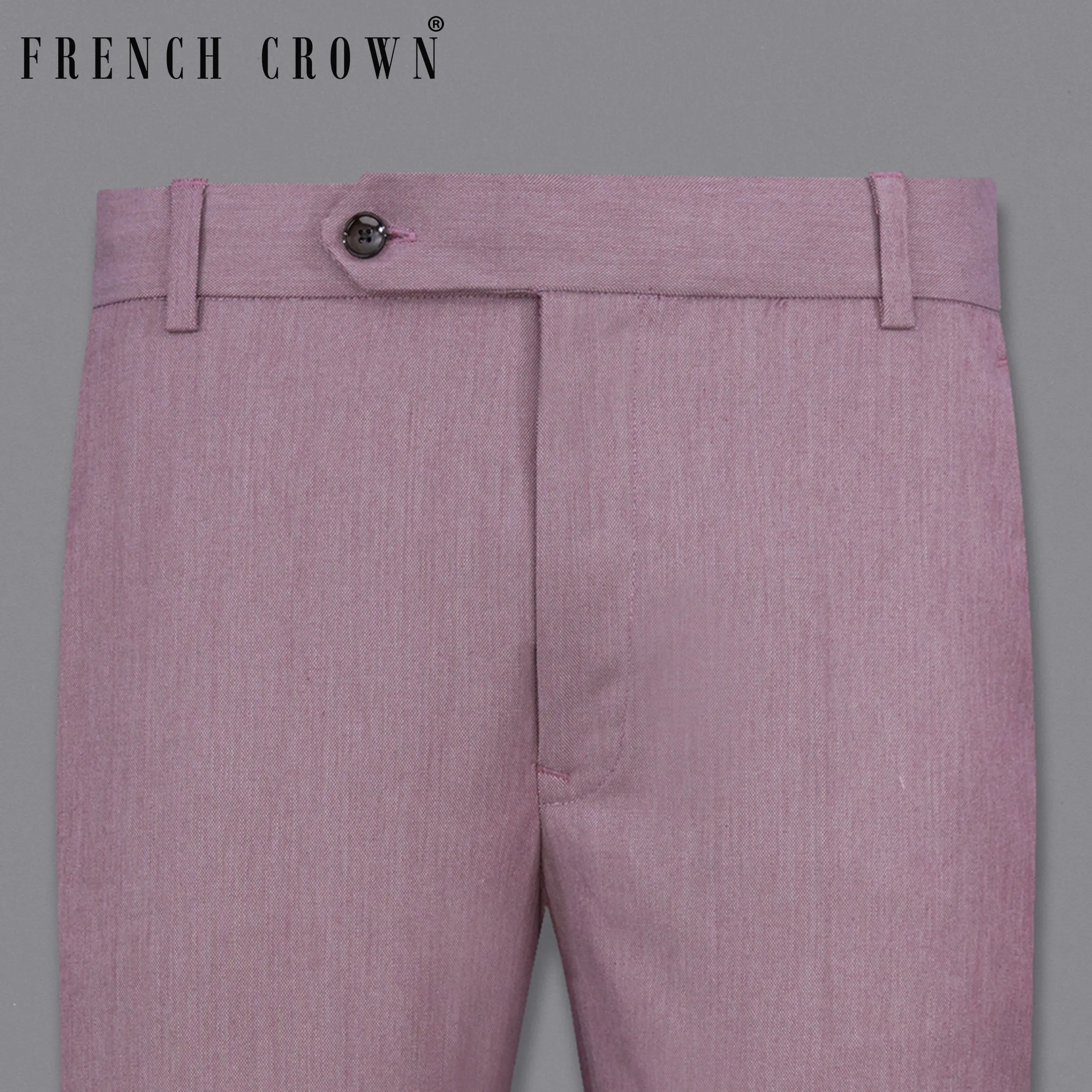 Cinereous Pink Premium Cotton Pant sold by French Crown