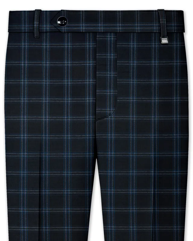 Dark Gray Windowpane Woolrich Pant sold by French Crown