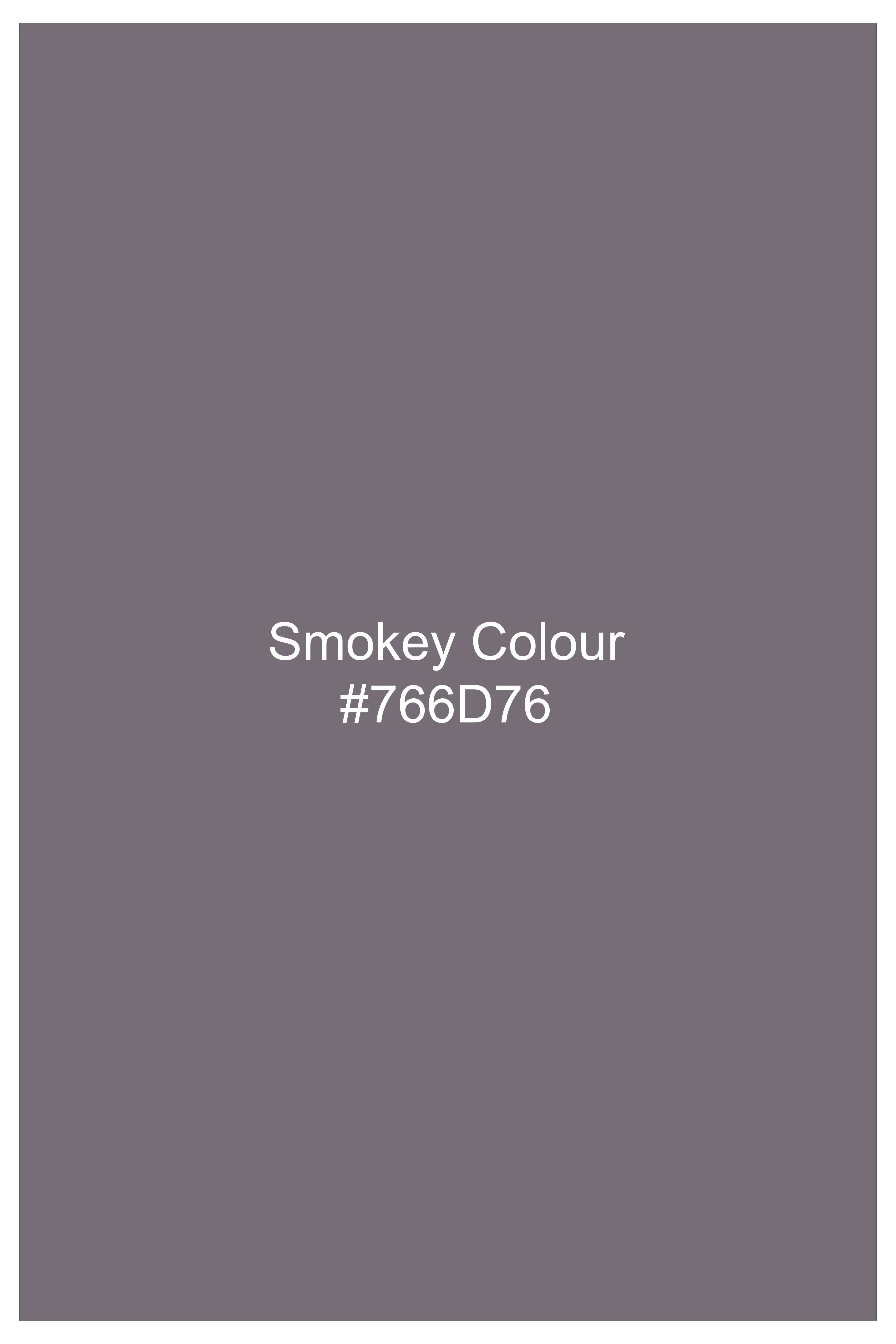 Smokey Gray Plaid Wool Blend Waistcoat sold by French Crown product image thumbnail 5