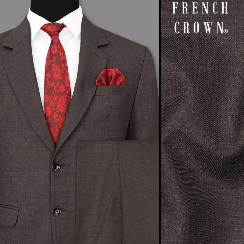 Masala Brown Single Breasted Suit sold by French Crown