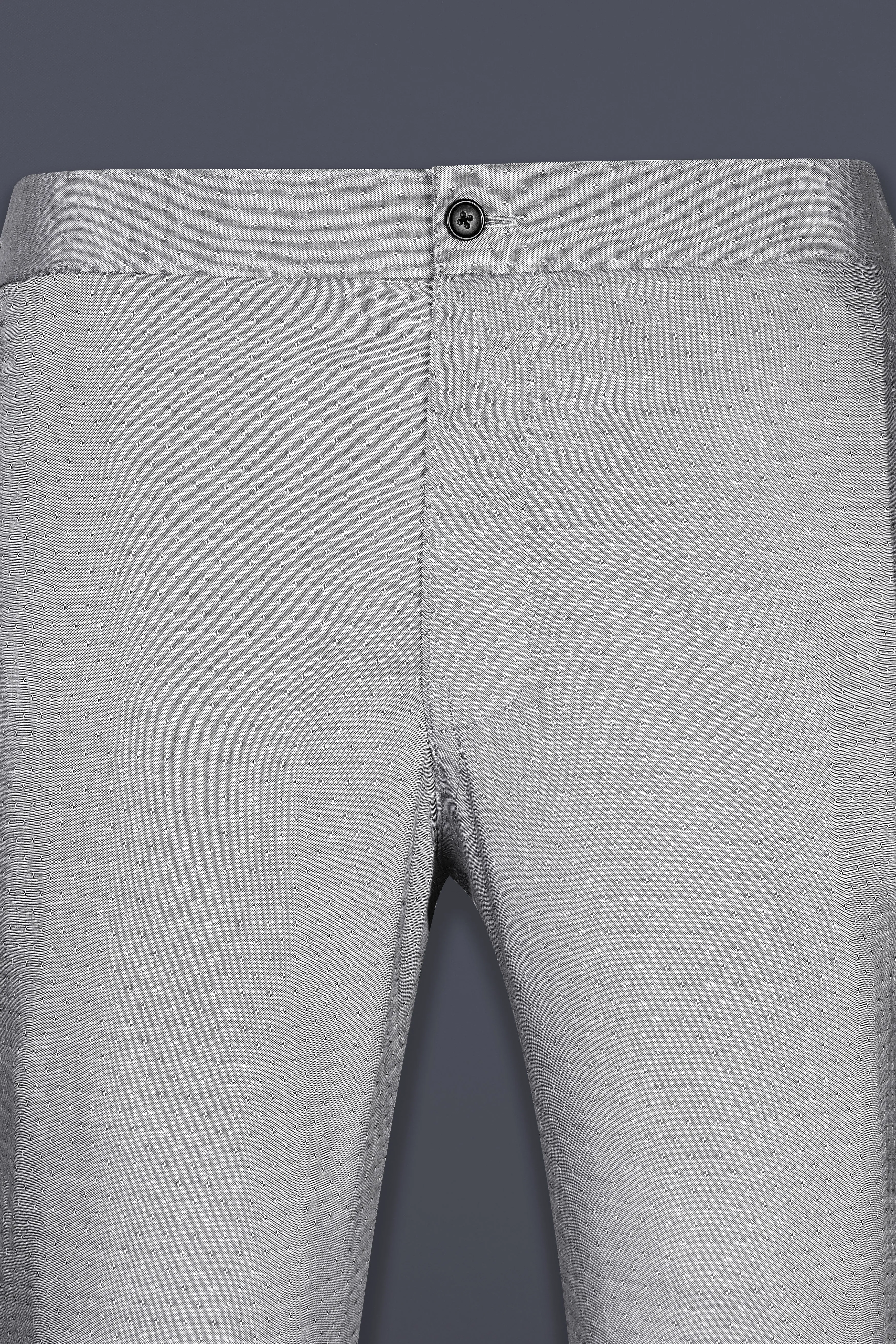 Silver Chalice Gray Dobby Textured premium Cotton Lounge Pant sold by French Crown product image thumbnail 5
