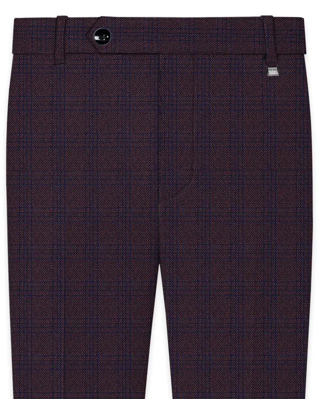 Thunder Brown Subtle Checkered Woolrich Pant sold by French Crown