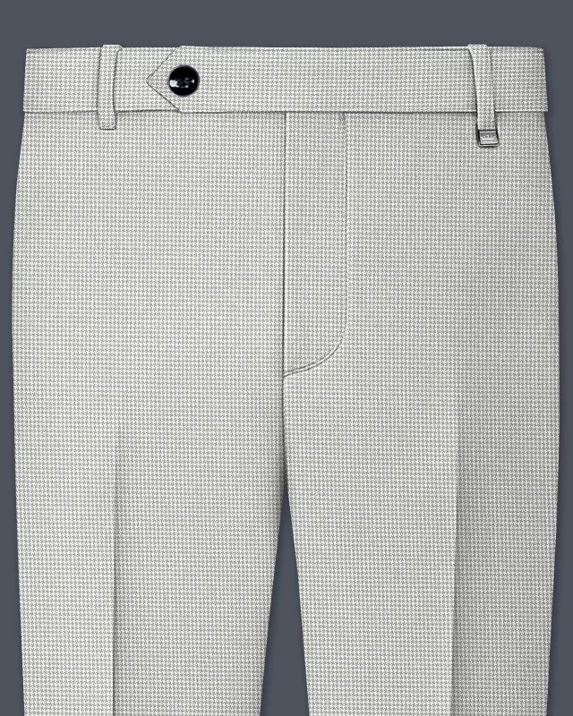 Shady Lady Grey houndstooth Wool Rich Pant sold by French Crown