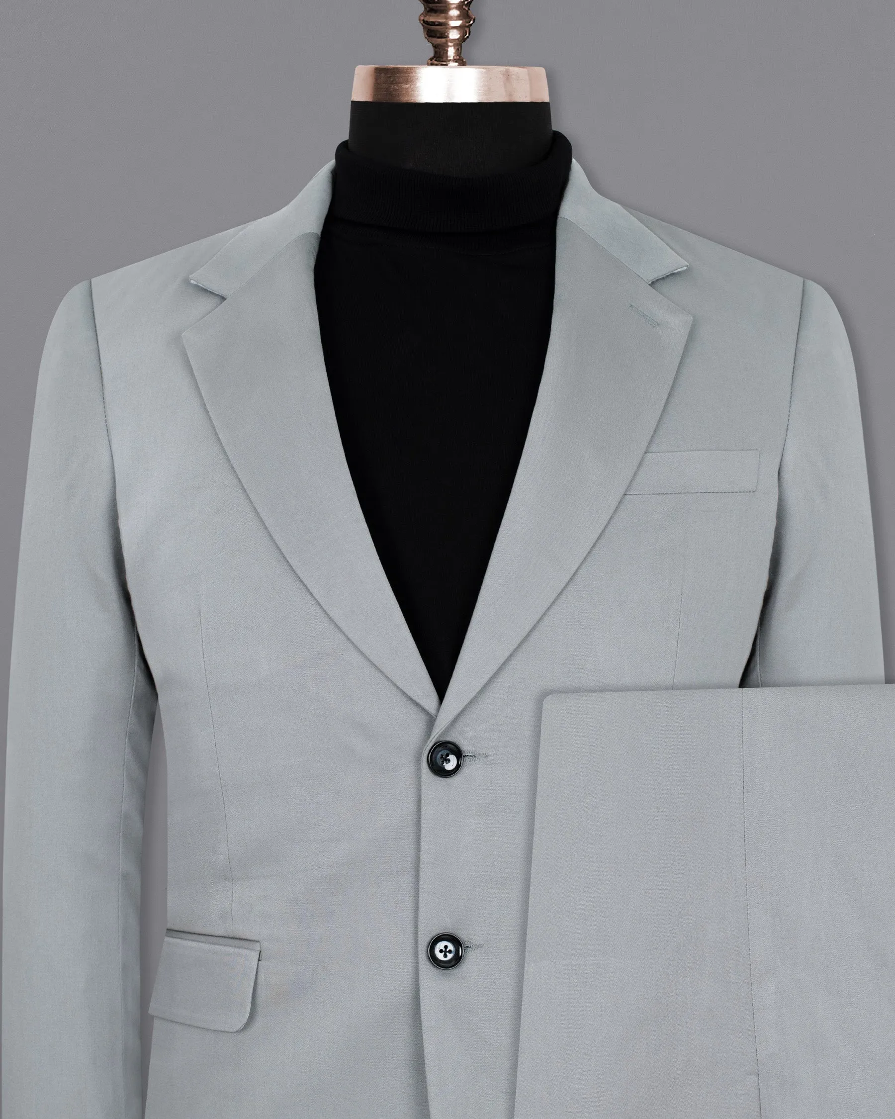 French Gray Premium Cotton Suit sold by French Crown product image thumbnail 2