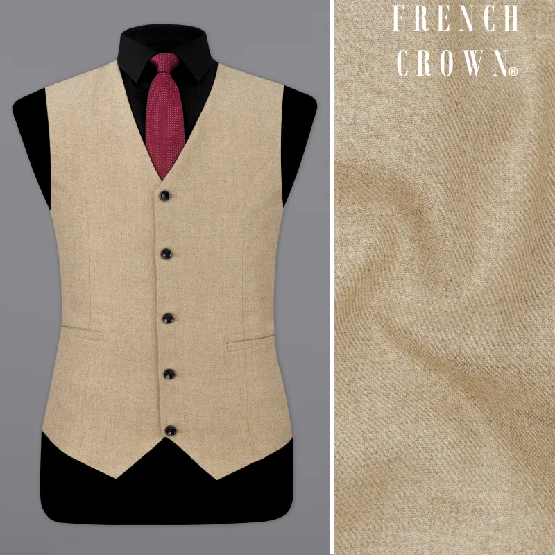 Bronco Brown Wool Rich Waistcoat sold by French Crown