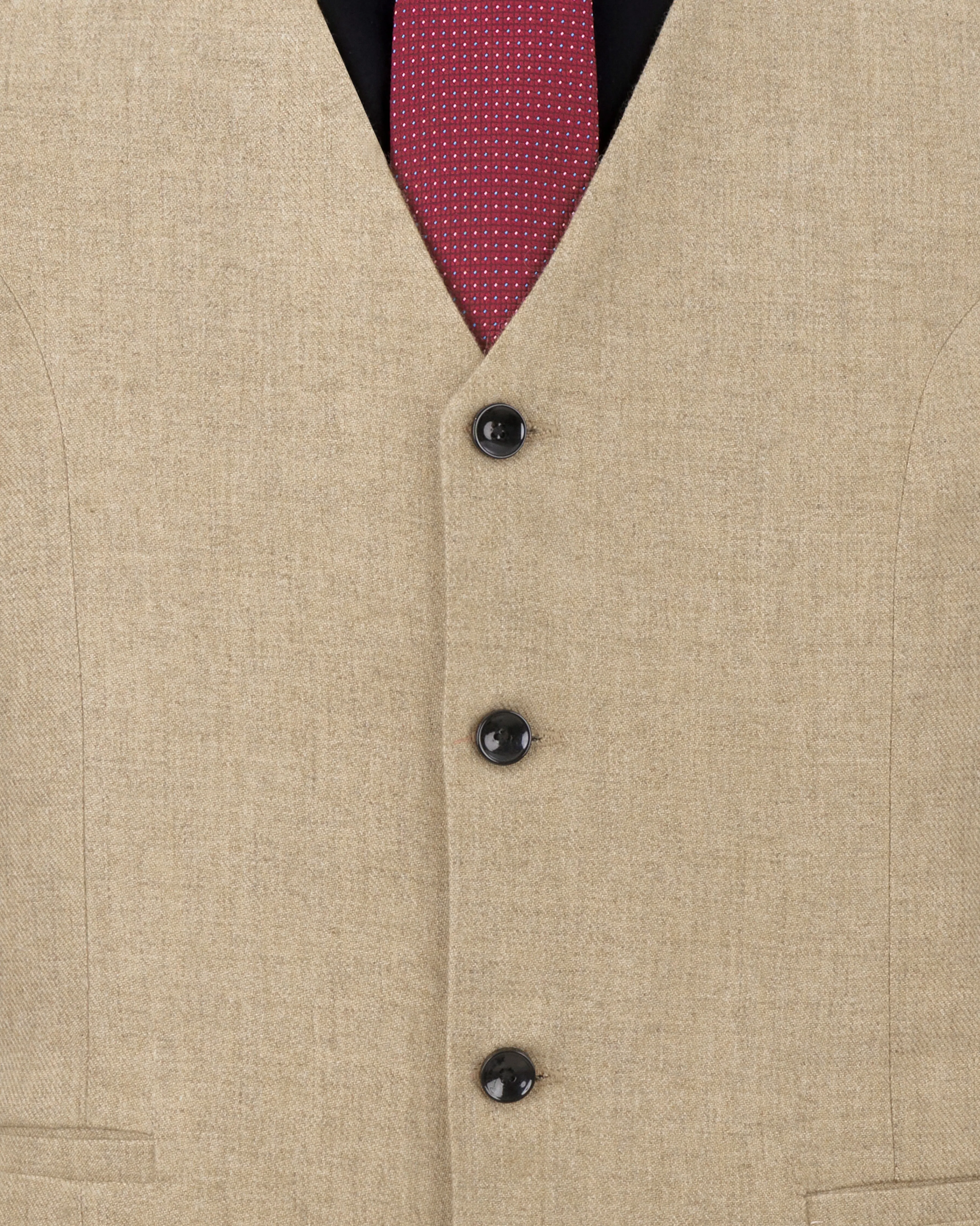 Bronco Brown Wool Rich Waistcoat sold by French Crown product image thumbnail 4