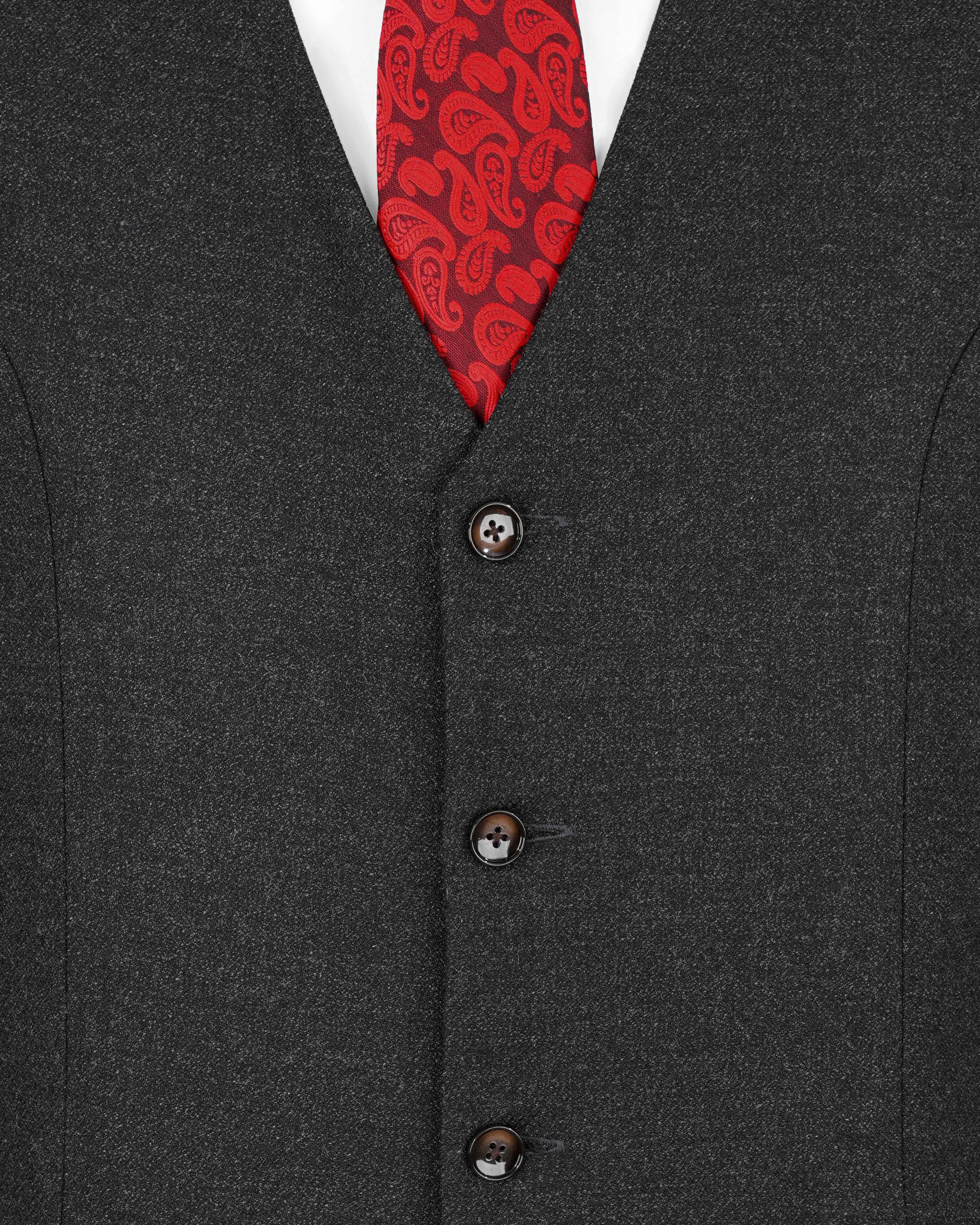 Mine Shaft Gray Pure Wool Waistcoat sold by French Crown product image thumbnail 5
