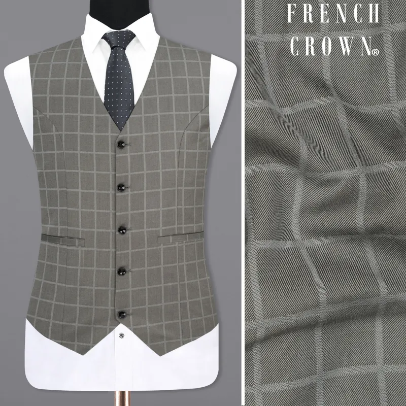 Hurricane Windowpane Waistcoat sold by French Crown
