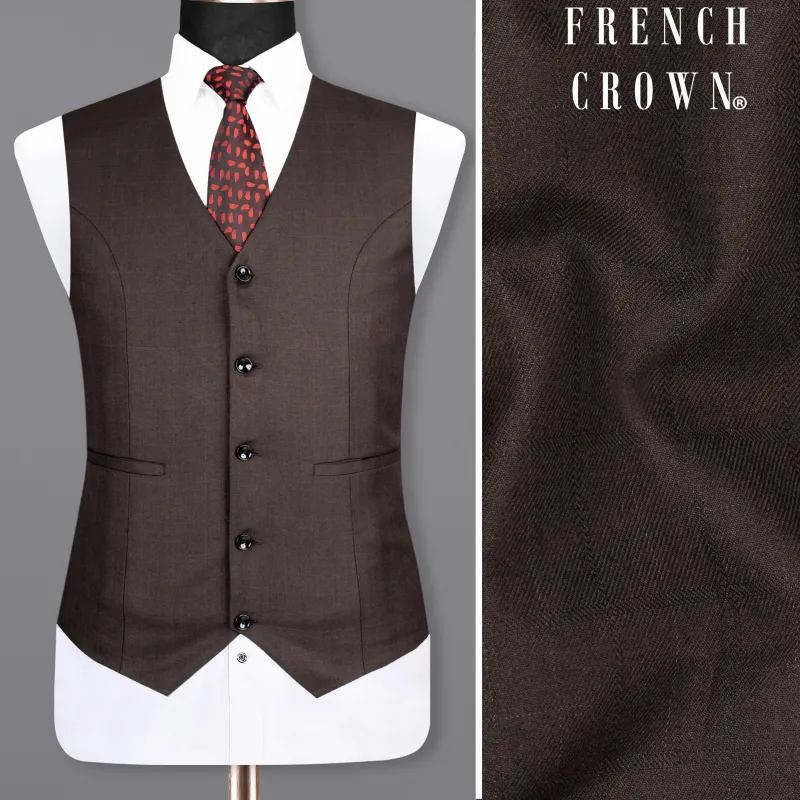 Rebel Brown subtle Woolrich Waistcoat sold by French Crown