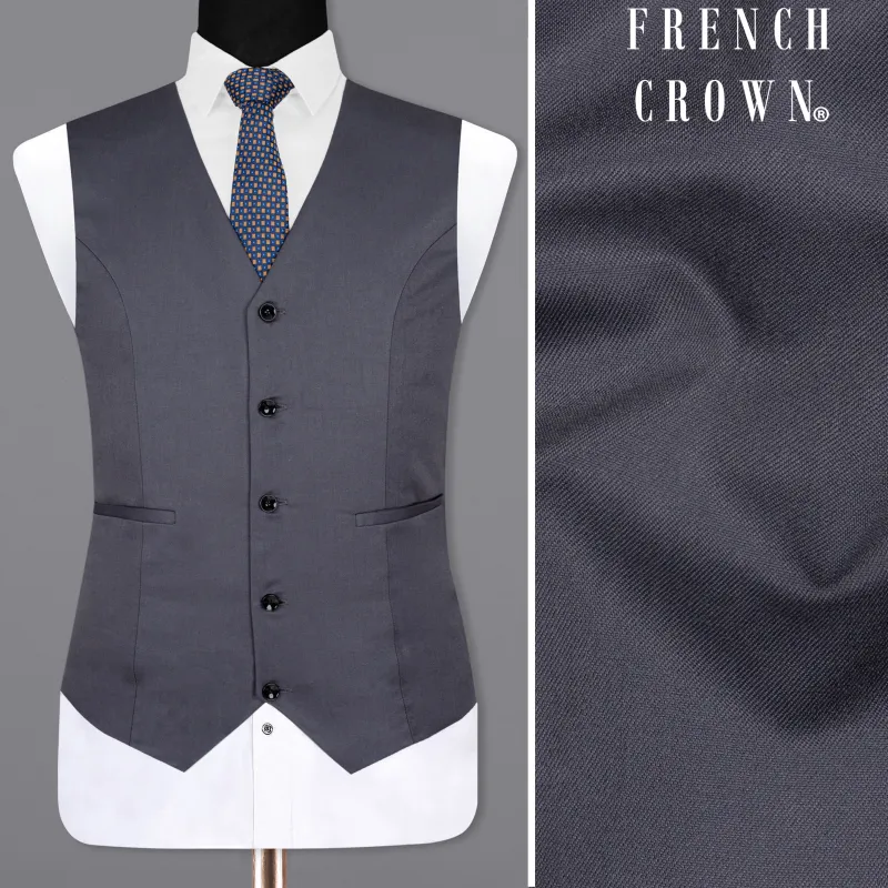 Trout Grey Wool Rich Waistcoat sold by French Crown