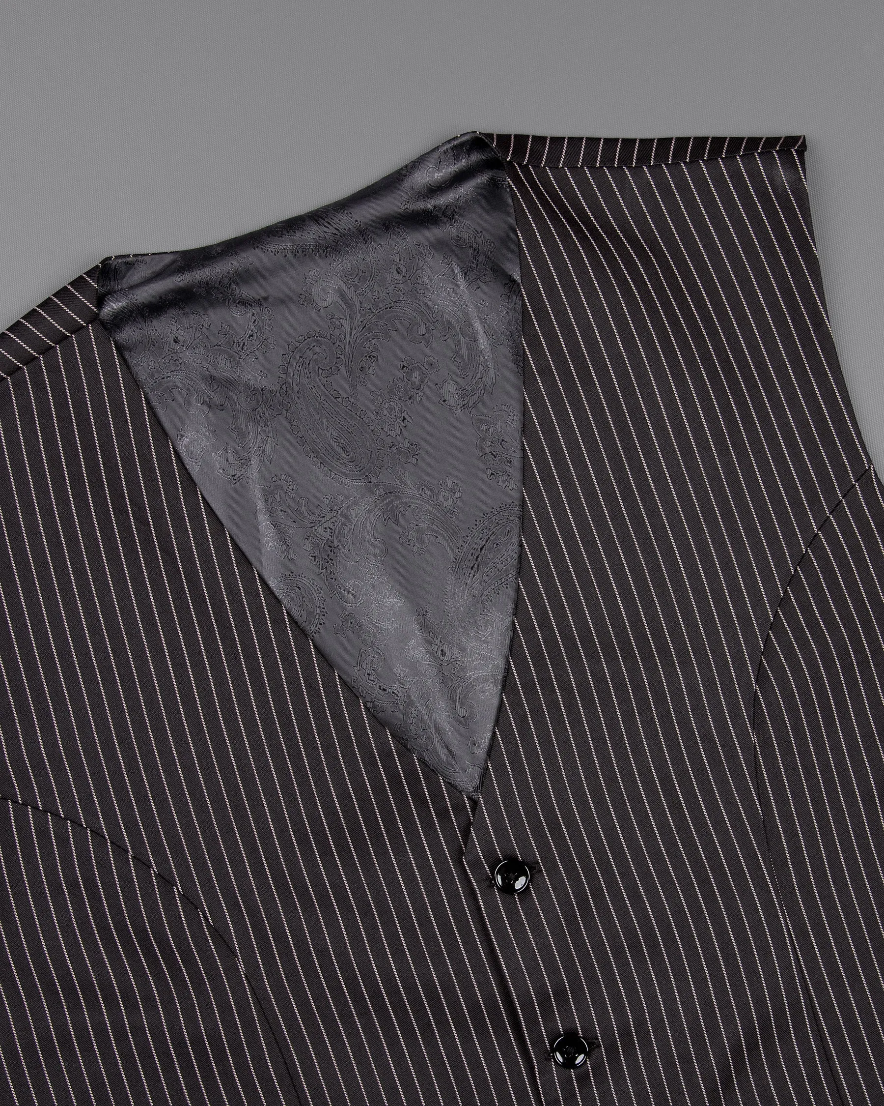 Dune with Swiss Grey Striped Wool Rich Waistcoat sold by French Crown product image thumbnail 4