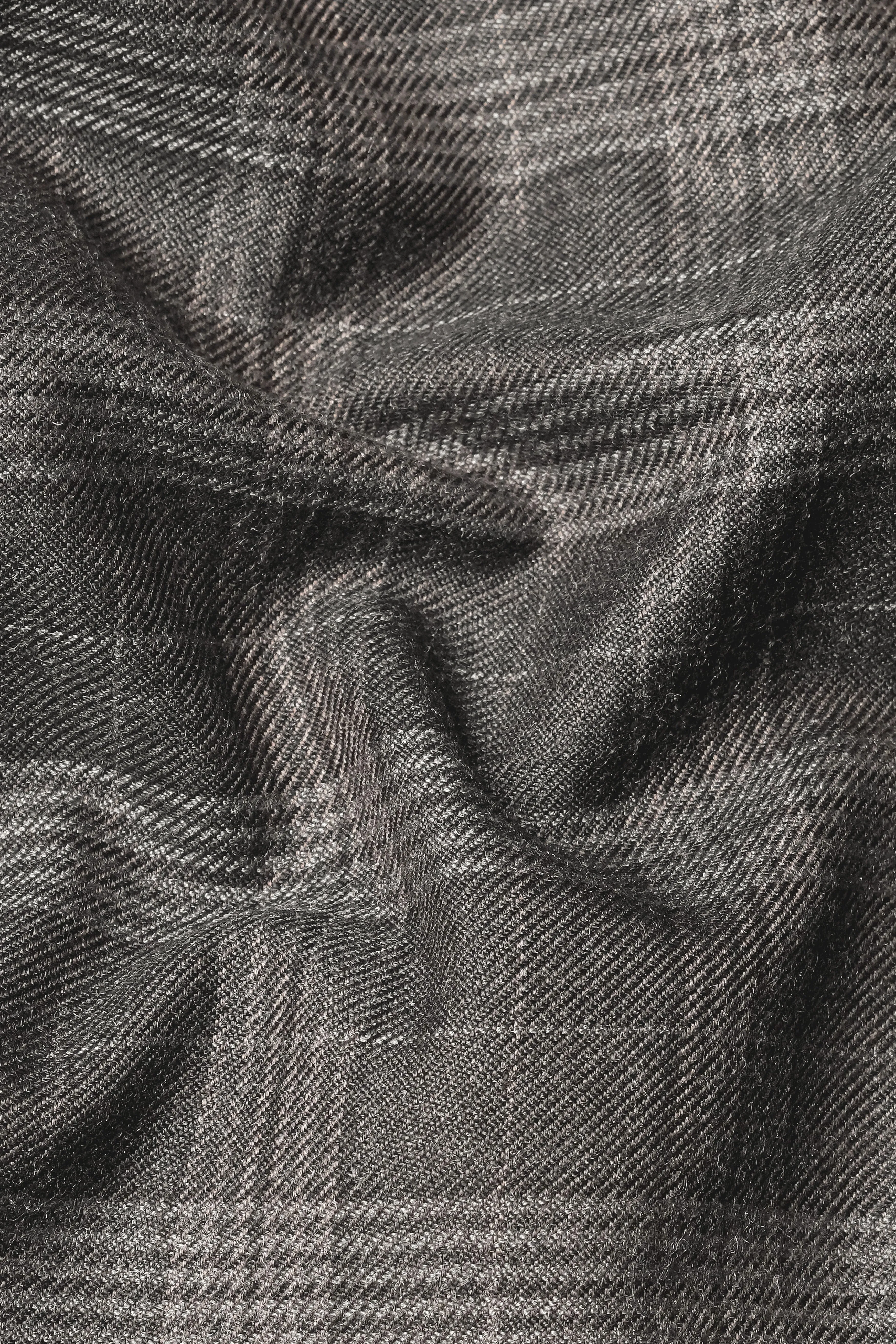 Iridium Gray Plaid Tweed Wool Blend Single Breasted Suit sold by French Crown product image thumbnail 3