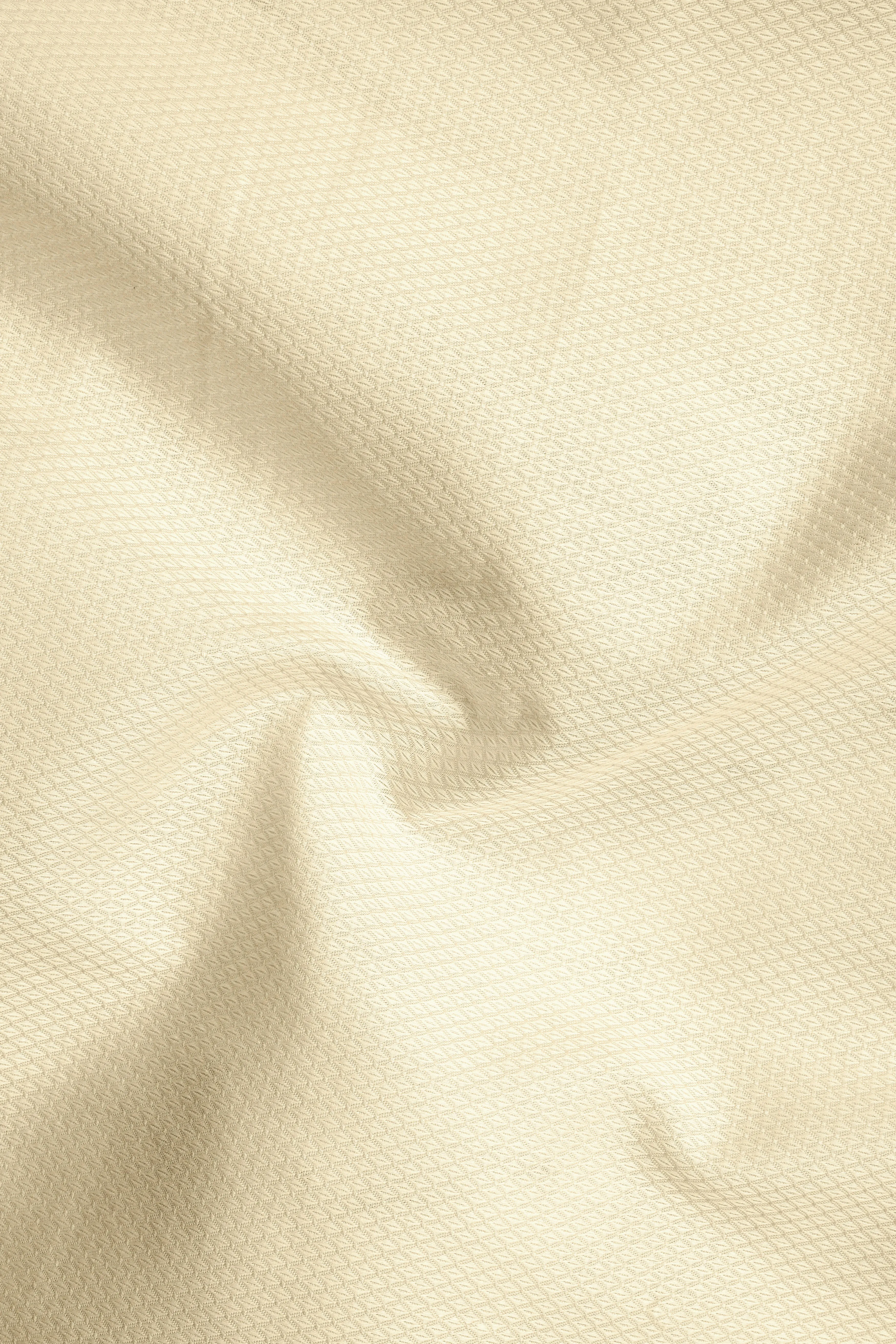 Givry Cream Dobby Textured Premium Giza Cotton Shirt sold by French Crown product image thumbnail 2