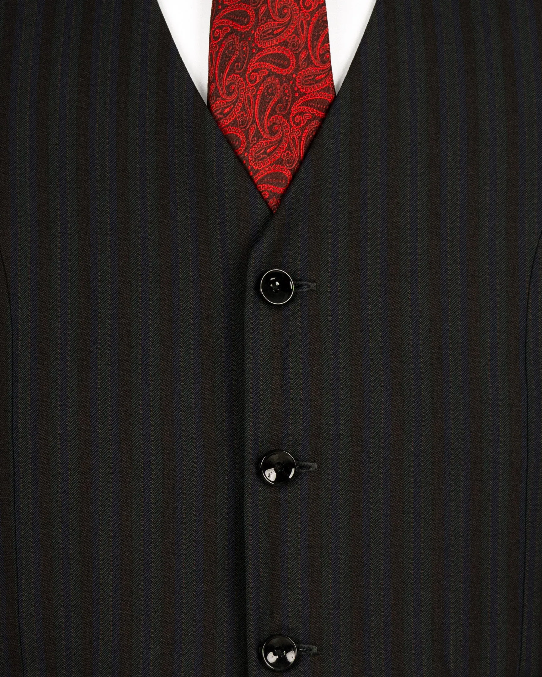 Wood Bean Striped Wool Rich Waistcoat sold by French Crown product image thumbnail 5