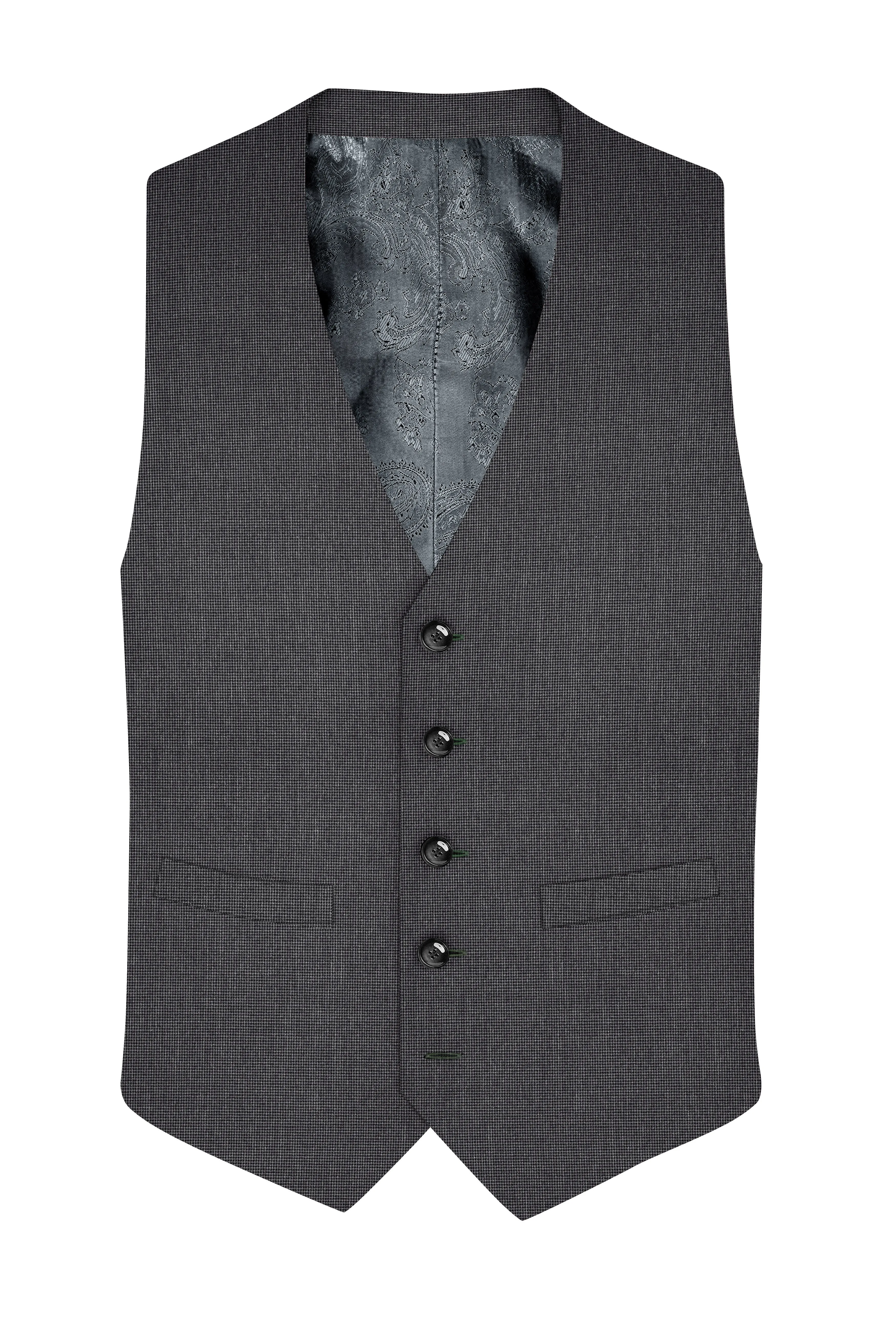 Capecod Gray Wool Rich Waistcoat sold by French Crown product image thumbnail 2