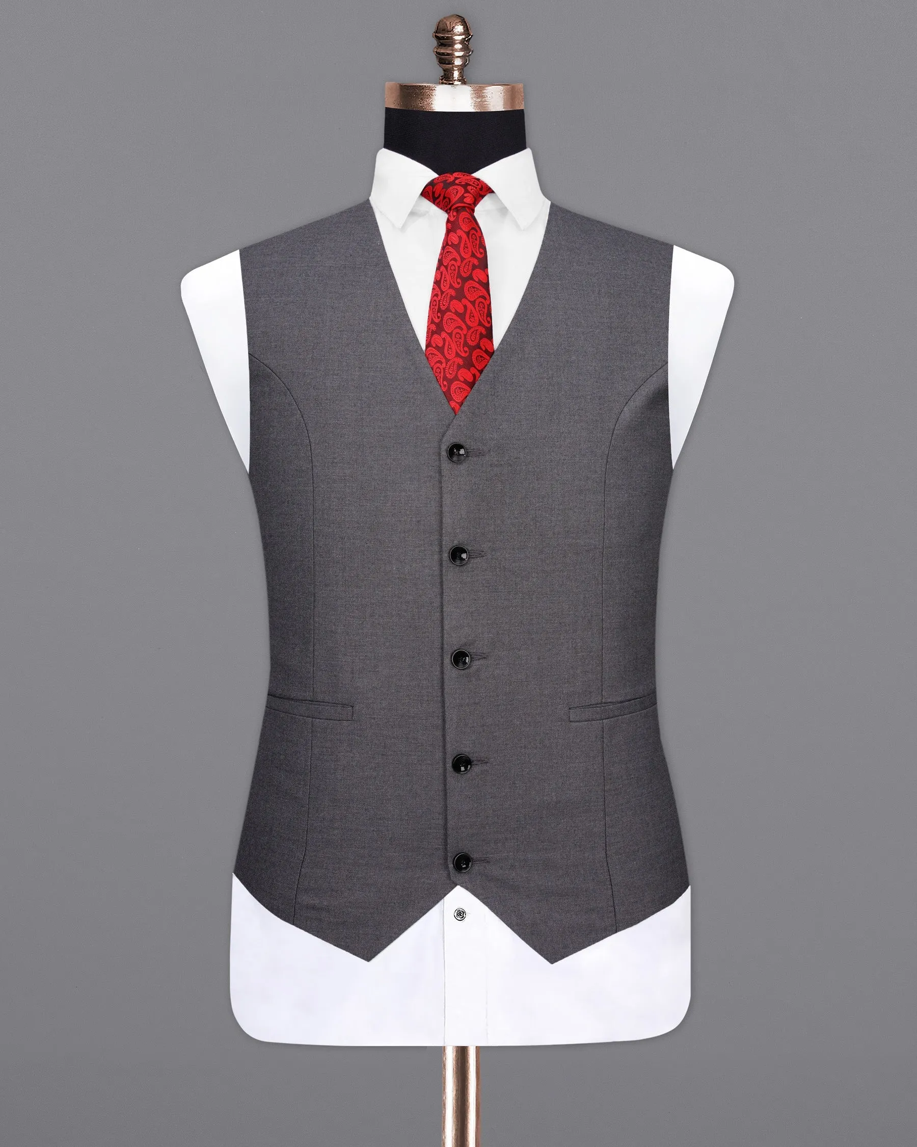 Vampire Light Gray Waistcoat sold by French Crown product image thumbnail 2