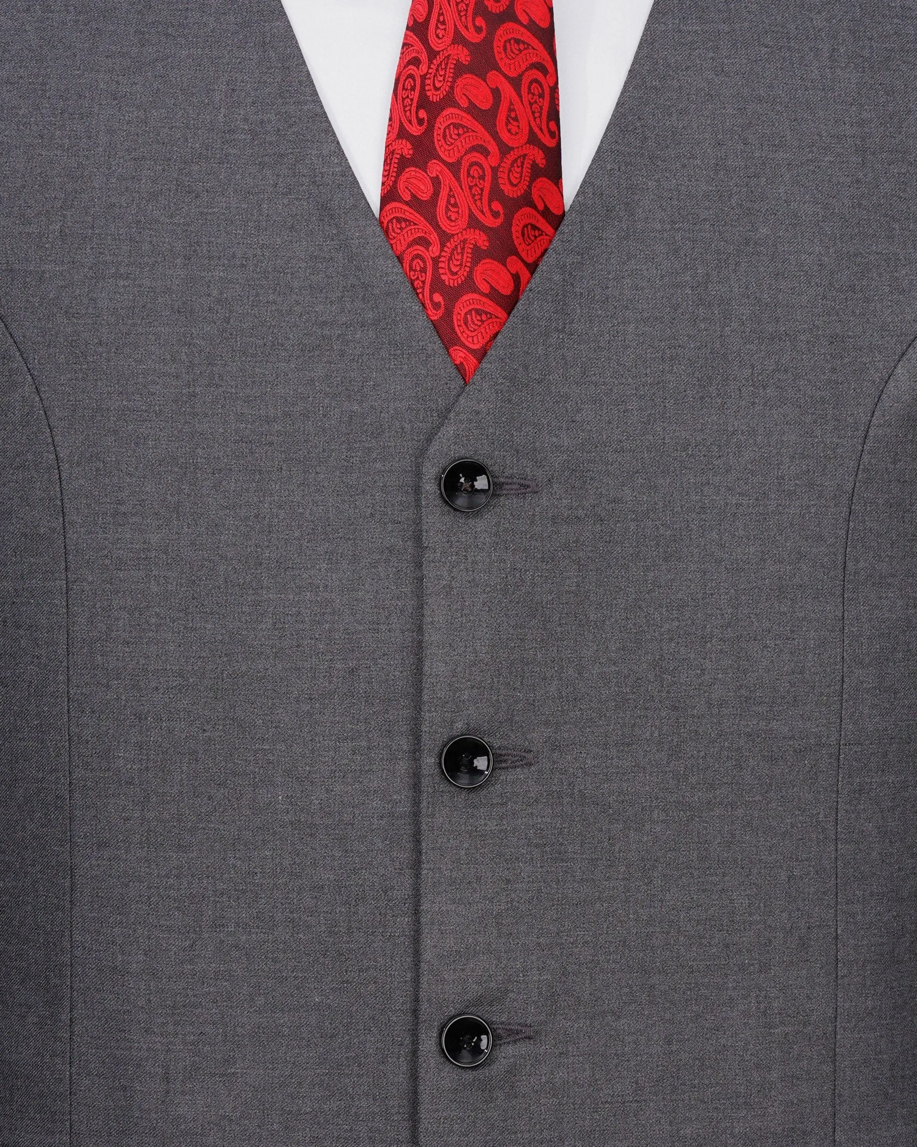 Vampire Light Gray Waistcoat sold by French Crown product image thumbnail 5