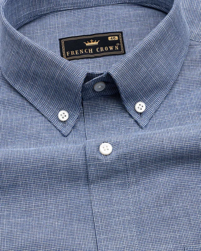 Storm Gray Royal Oxford Heavyweight Shirt sold by French Crown