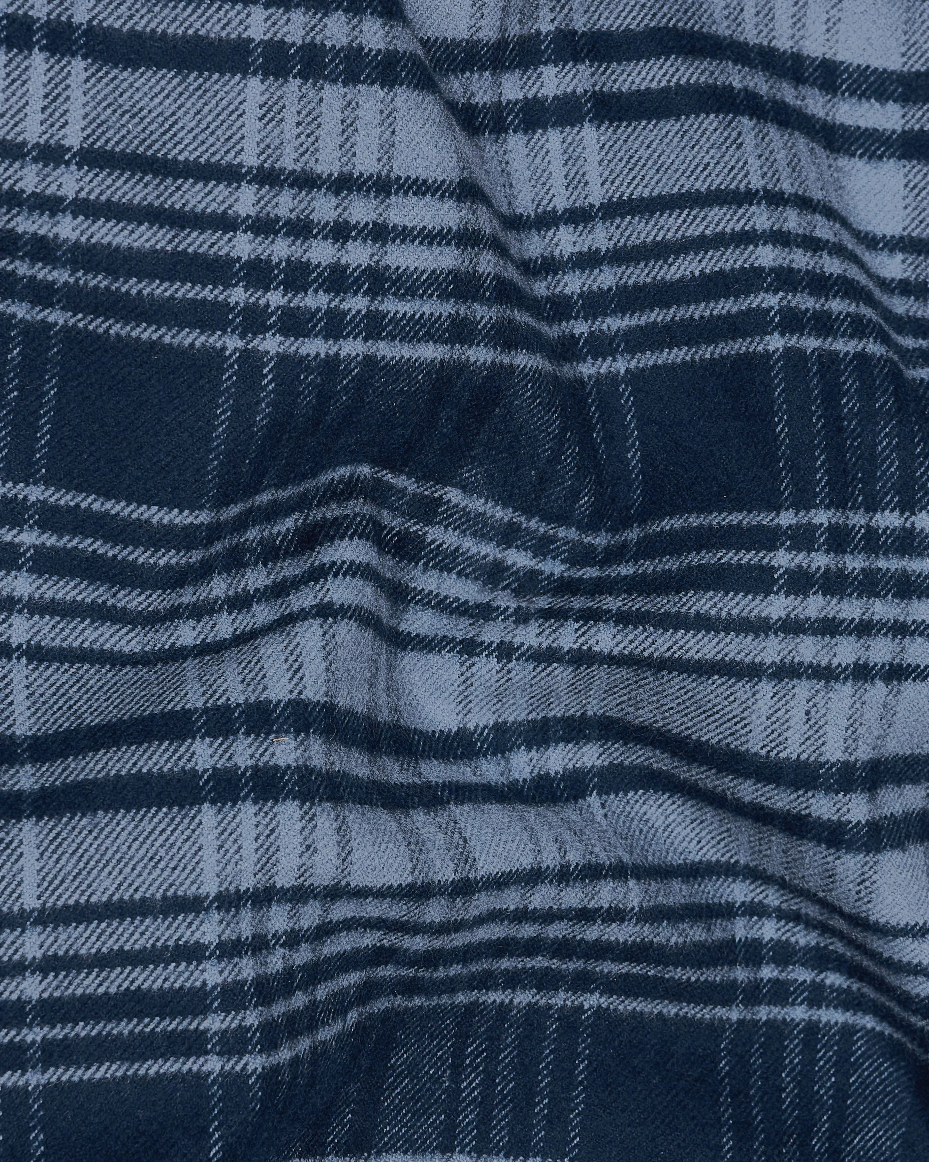 Mirage with Regent Blue Checkered Flannel Shirt sold by French Crown product image thumbnail 2