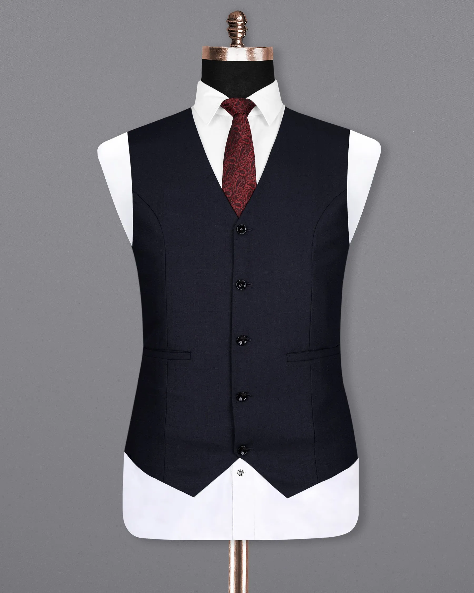 Mirage Black Checked Woolrich Waistcoat sold by French Crown product image thumbnail 2