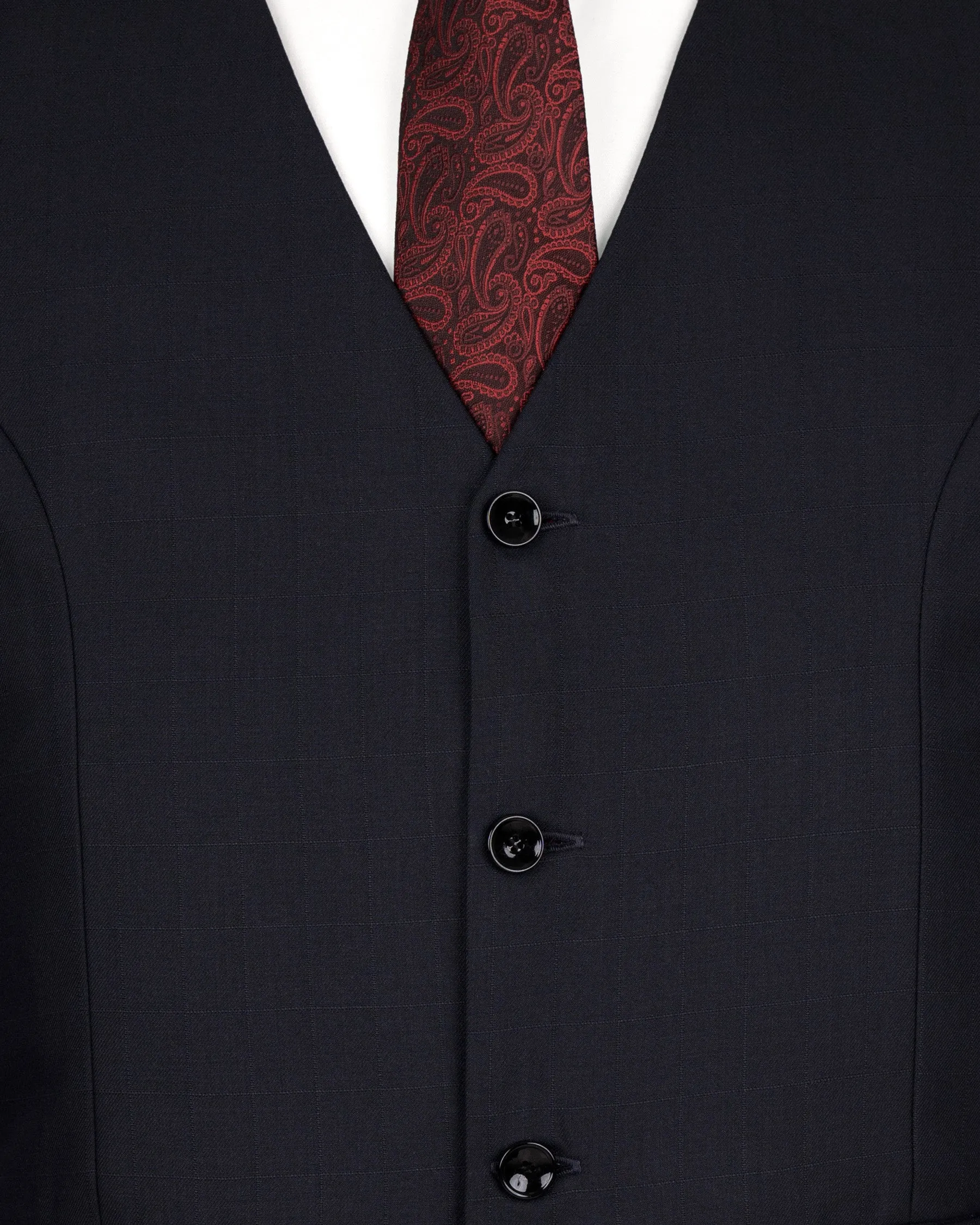 Mirage Black Checked Woolrich Waistcoat sold by French Crown product image thumbnail 5