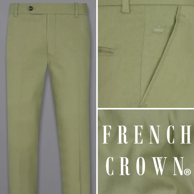 Kelp Green Heavyweight Premium Cotton Pant sold by French Crown