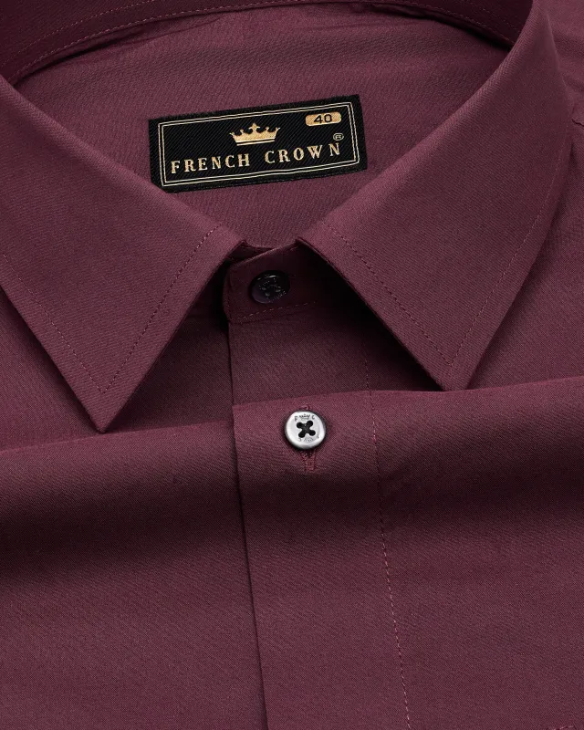 Wine Berry Premium Cotton Shirt sold by French Crown