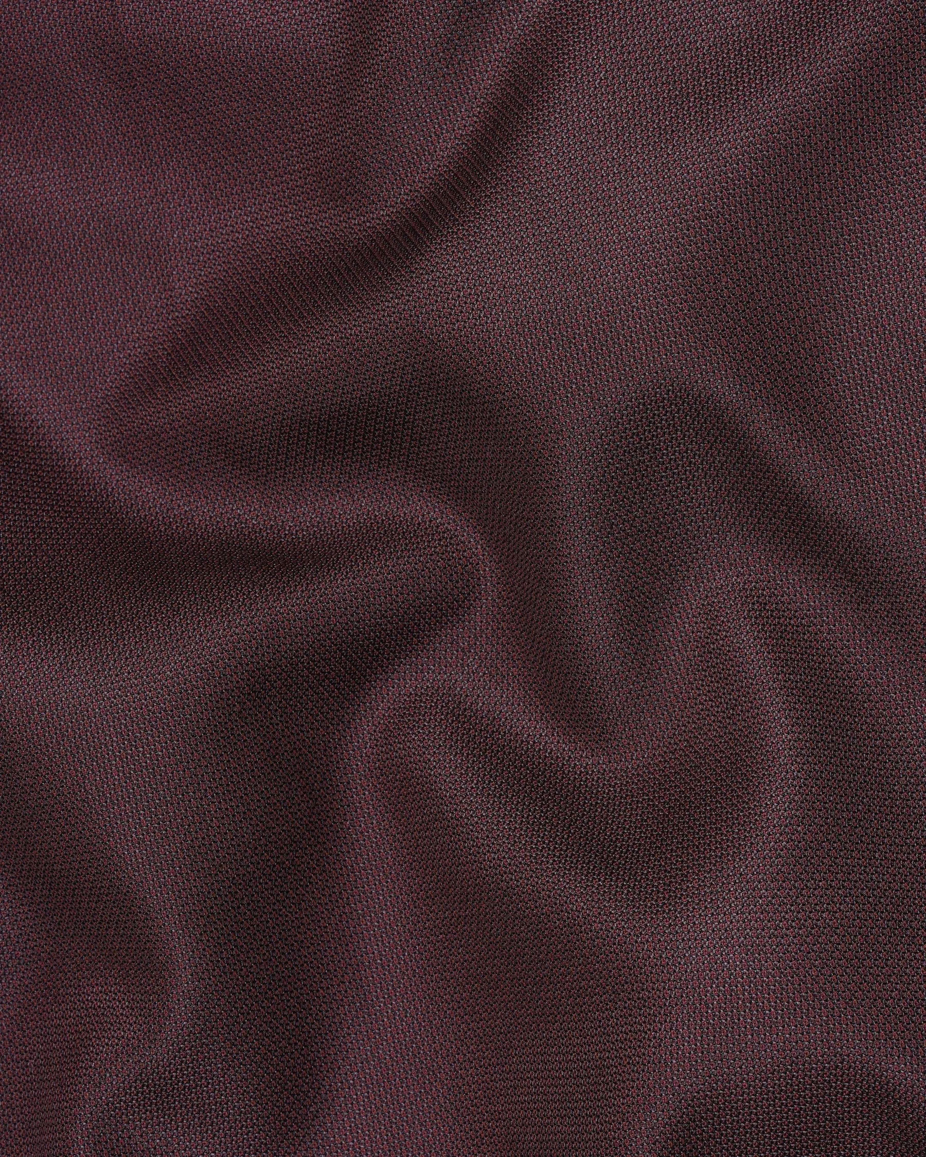 Taupe Maroon Single Breasted Blazer sold by French Crown product image thumbnail 3