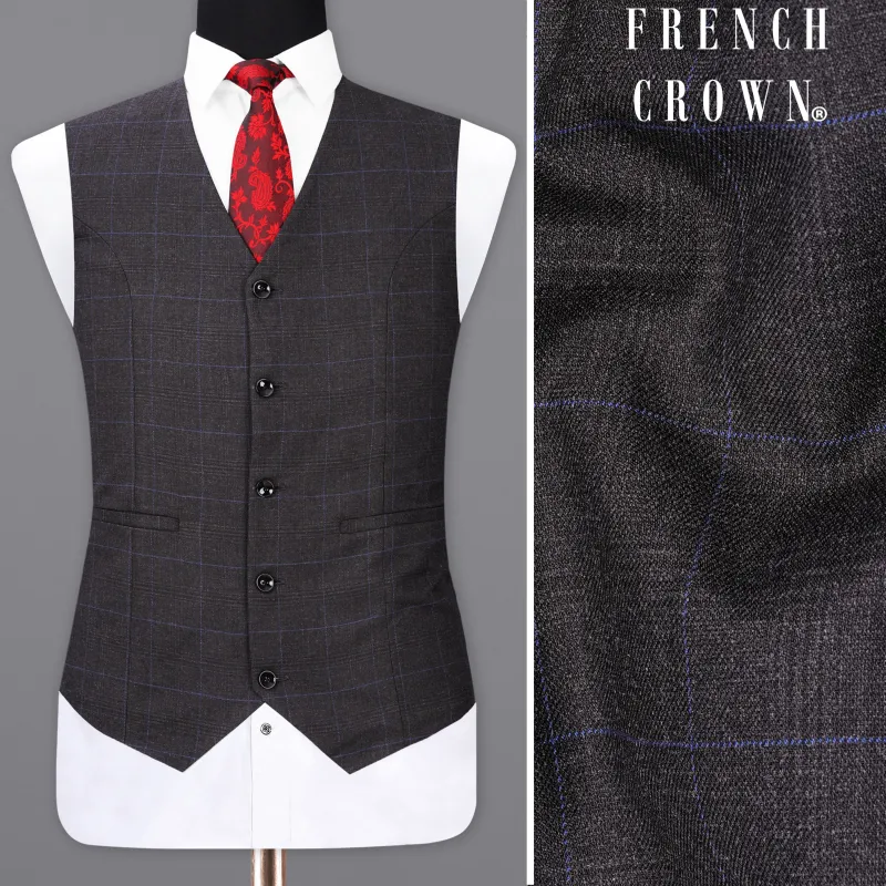 Eclipse Gray Plaid Waistcoat sold by French Crown
