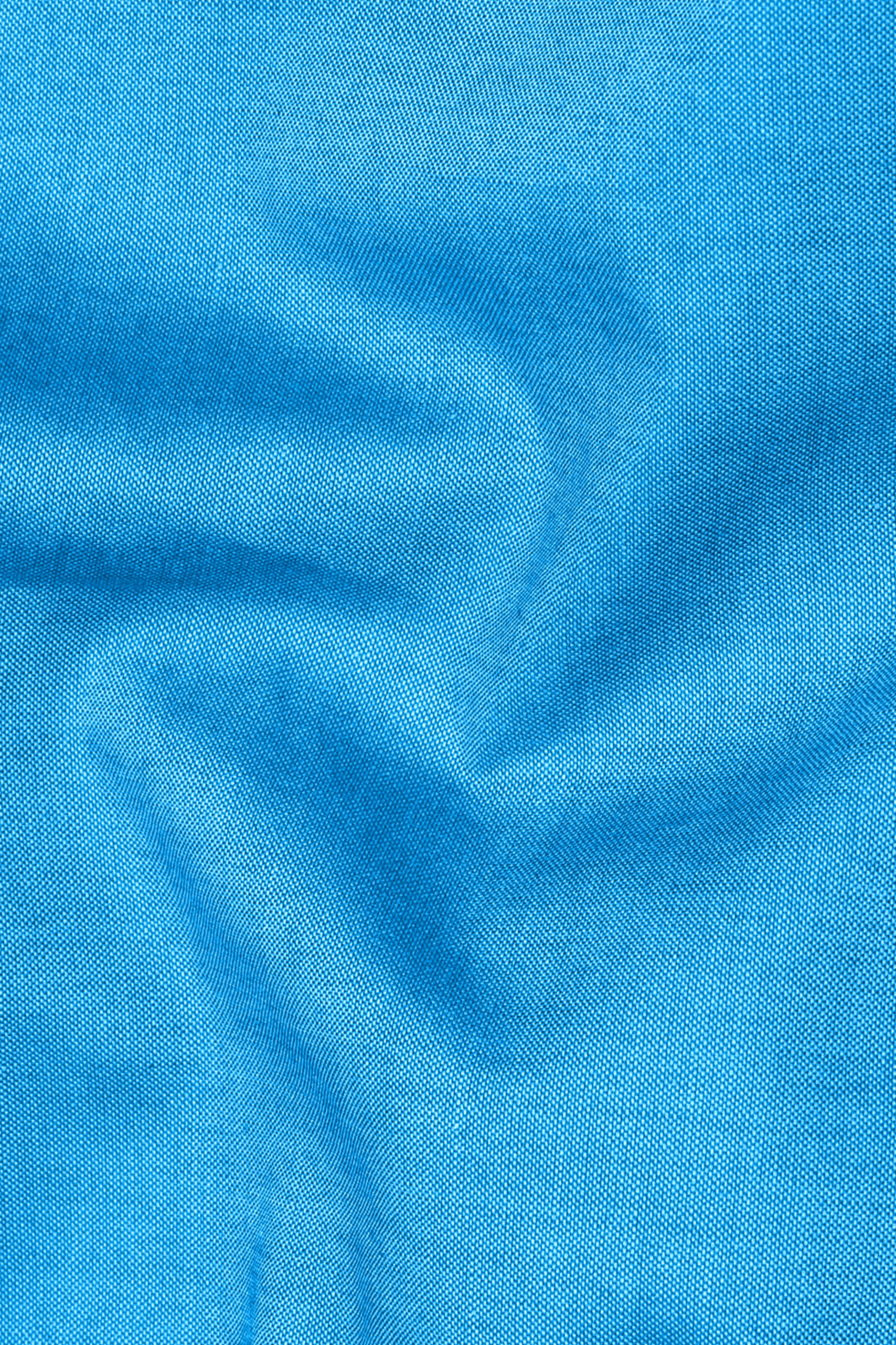Pelorous Blue Chambray Premium Cotton Shirt sold by French Crown product image thumbnail 2