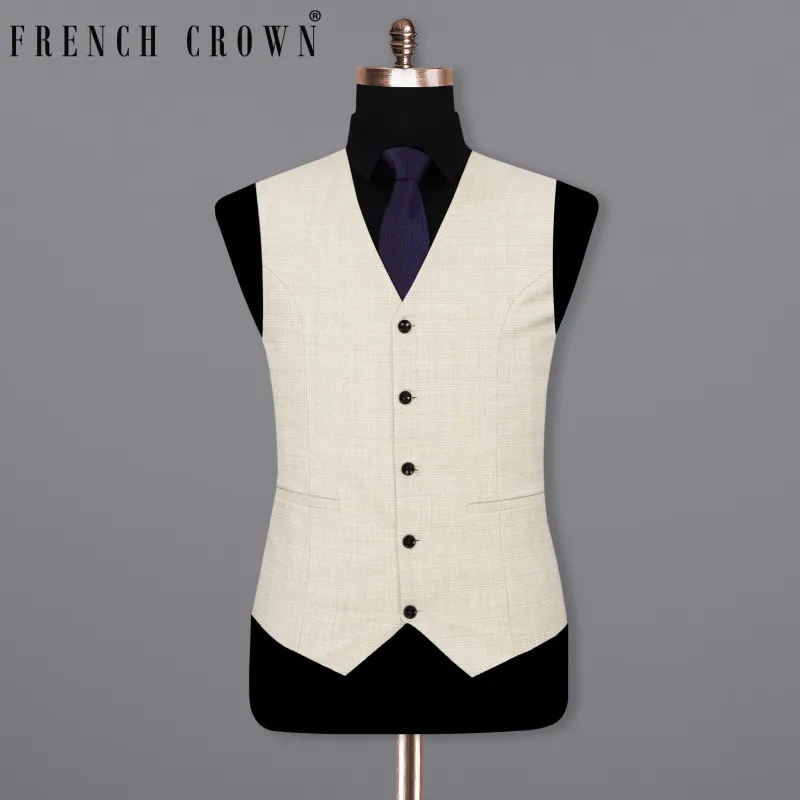 Cararra Brown Plaid Waistcoat sold by French Crown