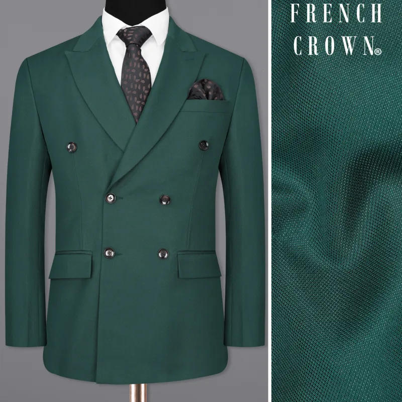 Limed Spruce Green Double Breasted Blazer sold by French Crown