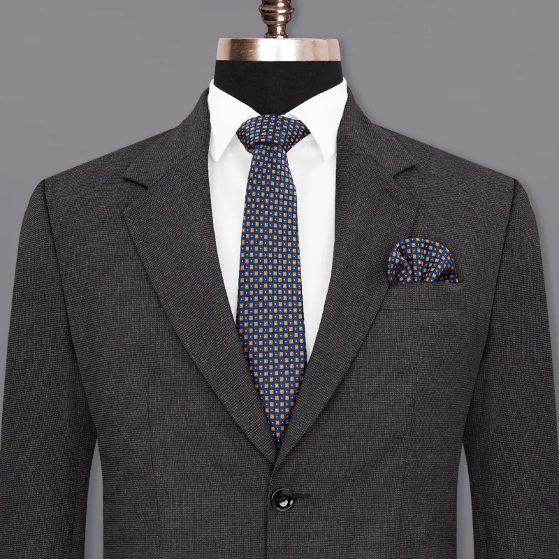 Baltic Sea Grey Textured Blazer sold by French Crown