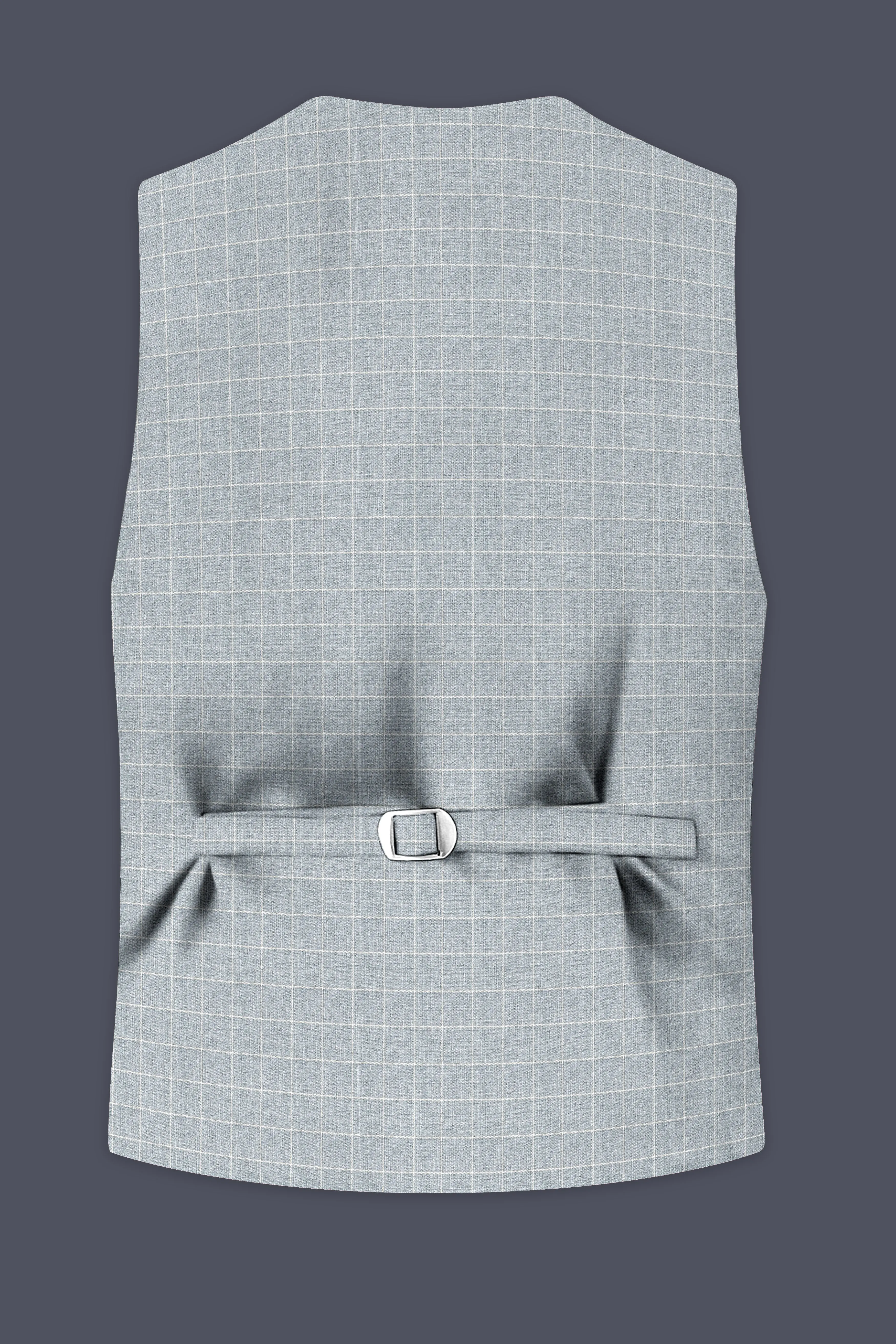 Hurricane Gray Plaid Waistcoat sold by French Crown product image thumbnail 4