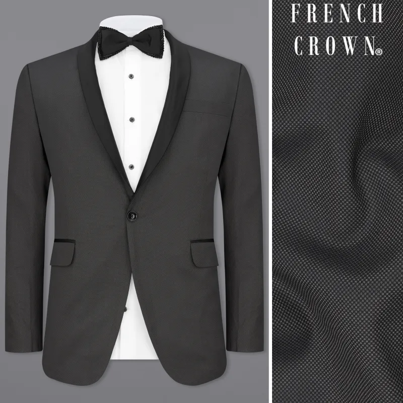Fuscous Grey Tuxedo Blazer sold by French Crown