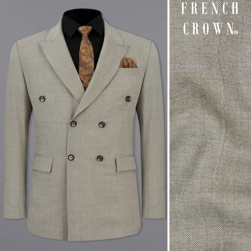 Sandrift Gray Double Breasted Blazer sold by French Crown
