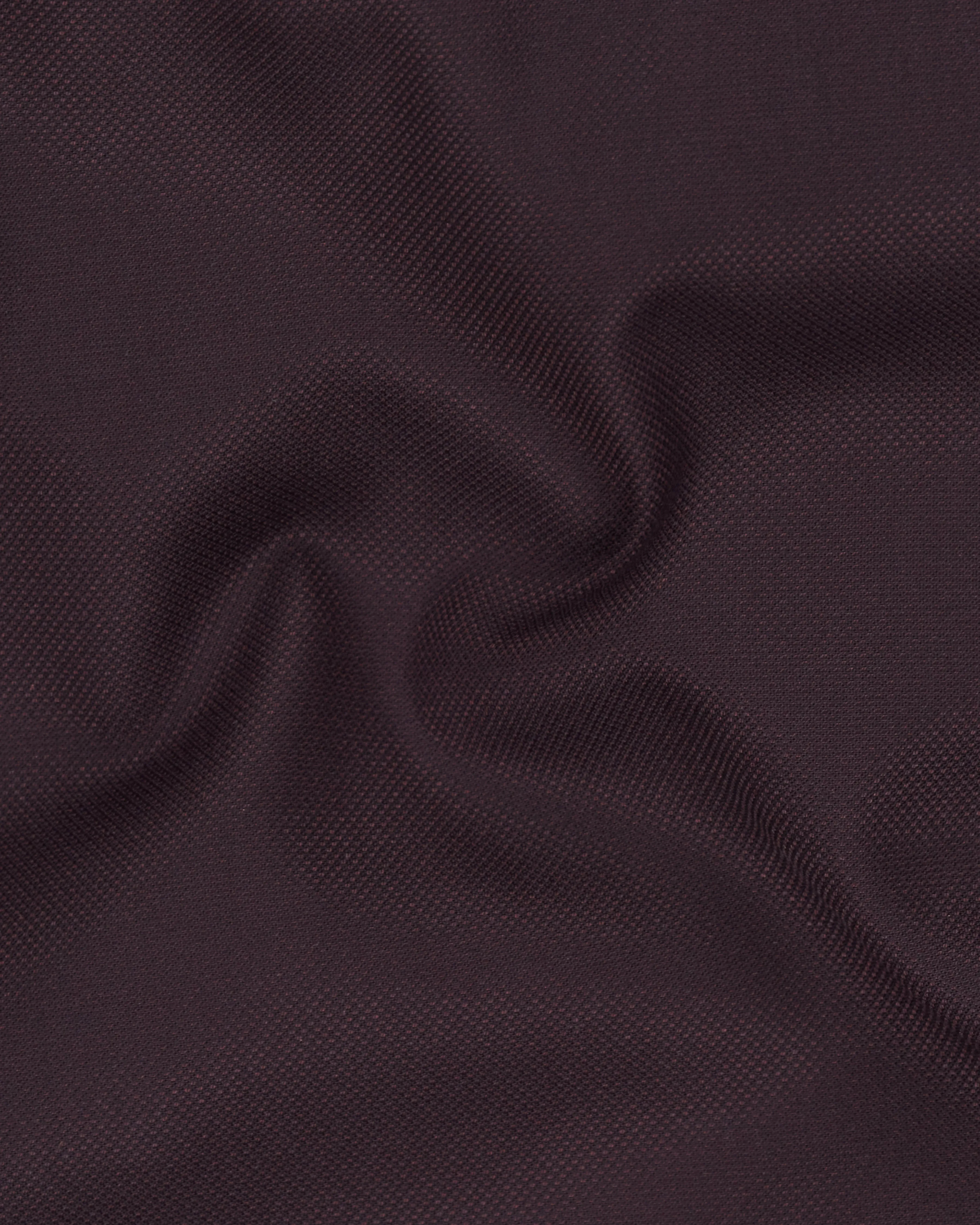 Aubergine Maroon Single Breasted Blazer sold by French Crown product image thumbnail 3