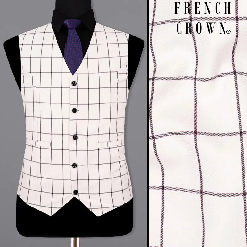 Mercury Plaid Waistcoat sold by French Crown
