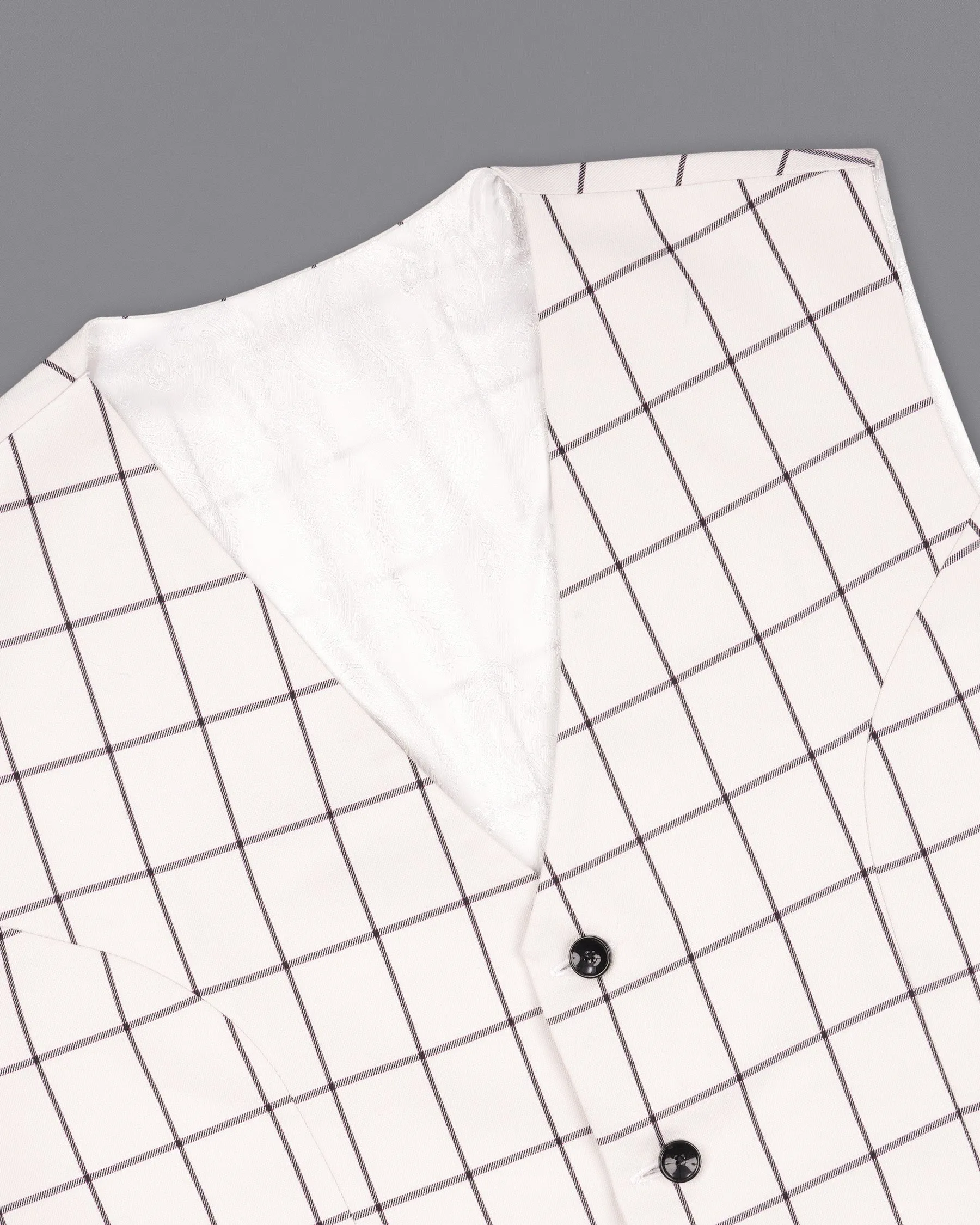 Mercury Plaid Waistcoat sold by French Crown product image thumbnail 4