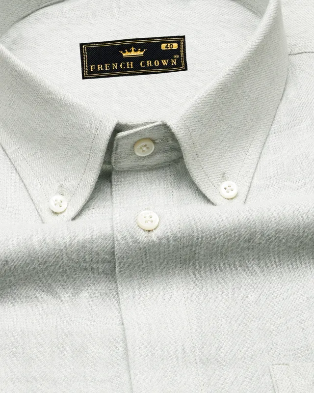 Surf Crest Green Button-Down Flannel Shirt sold by French Crown