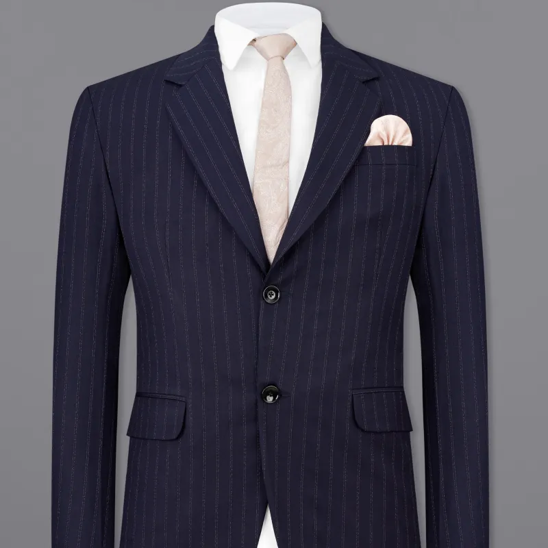 Mirage Blue Striped Blazer sold by French Crown