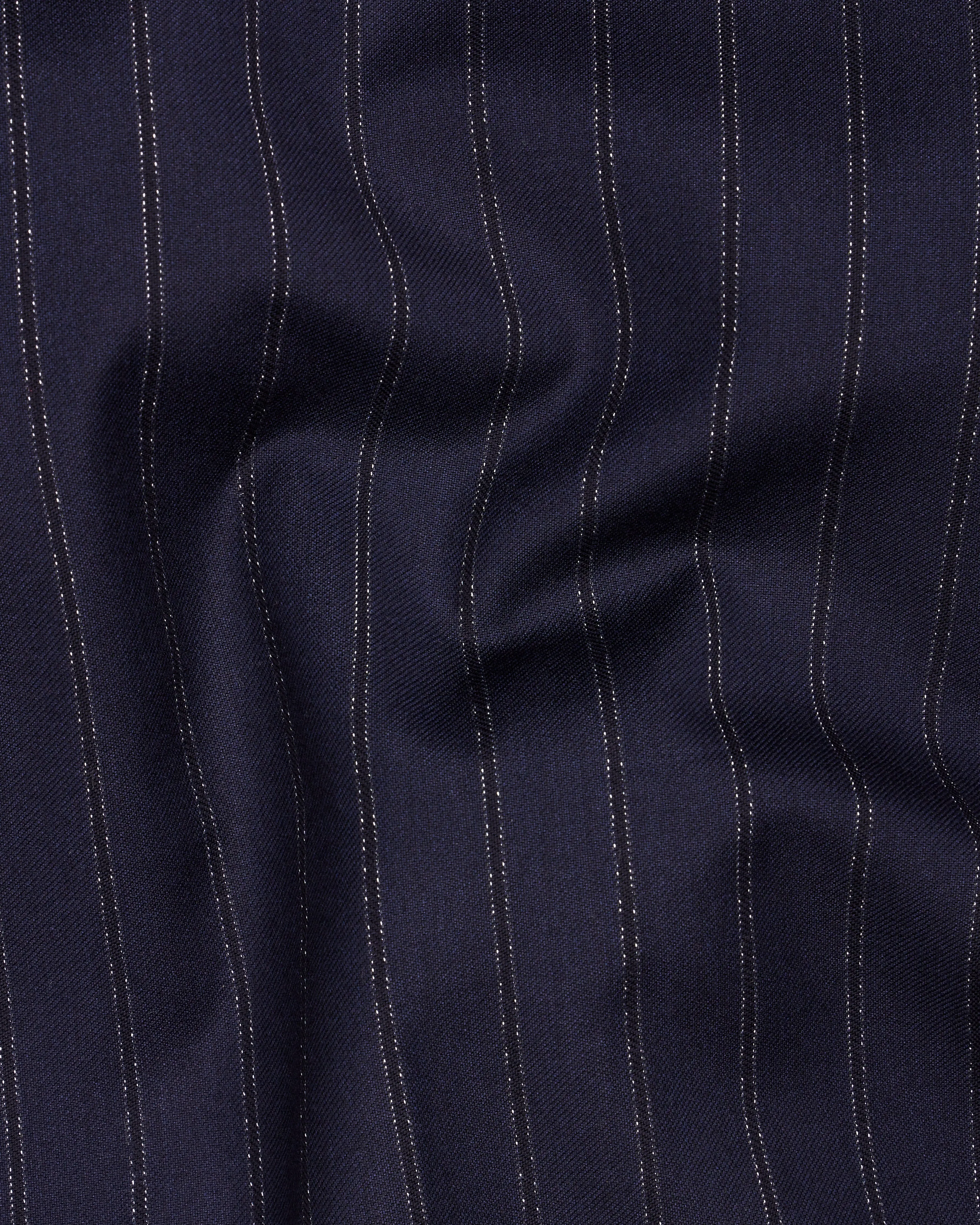 Mirage Blue Striped Blazer sold by French Crown product image thumbnail 3
