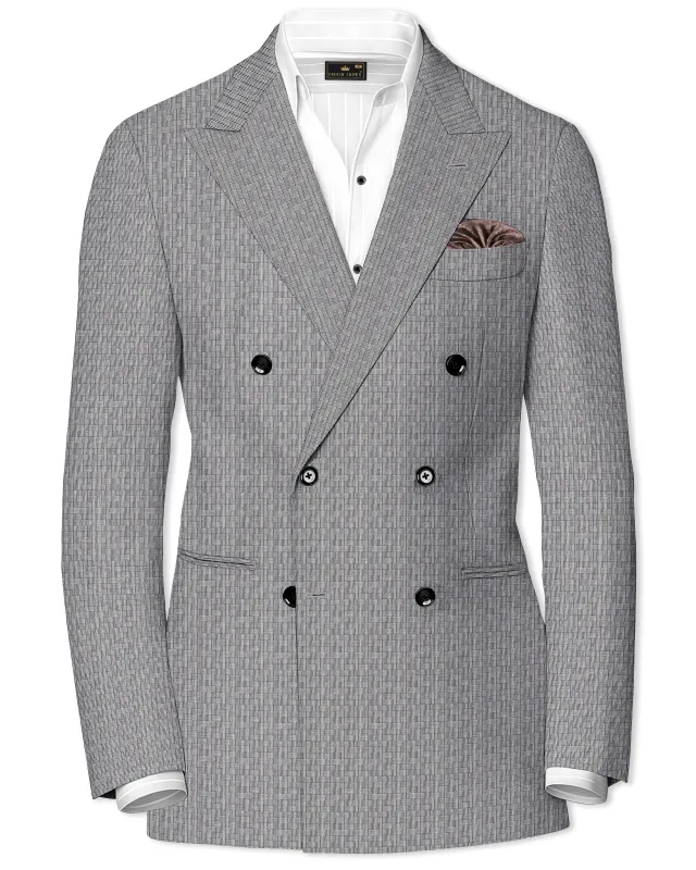 Mobster Gray Double Breasted Blazer sold by French Crown