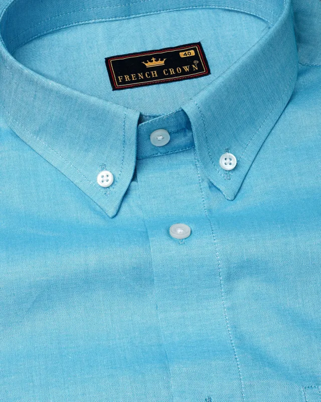 Glacier Blue Royal Oxford Shirt sold by French Crown