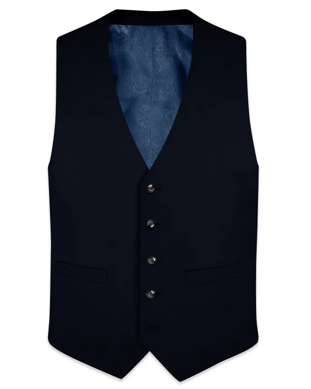 Jaguar Black Textured Waistcoat sold by French Crown